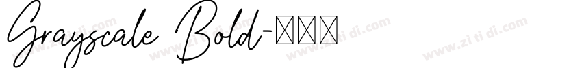 Grayscale Bold字体转换 Grayscale Bold字体转换